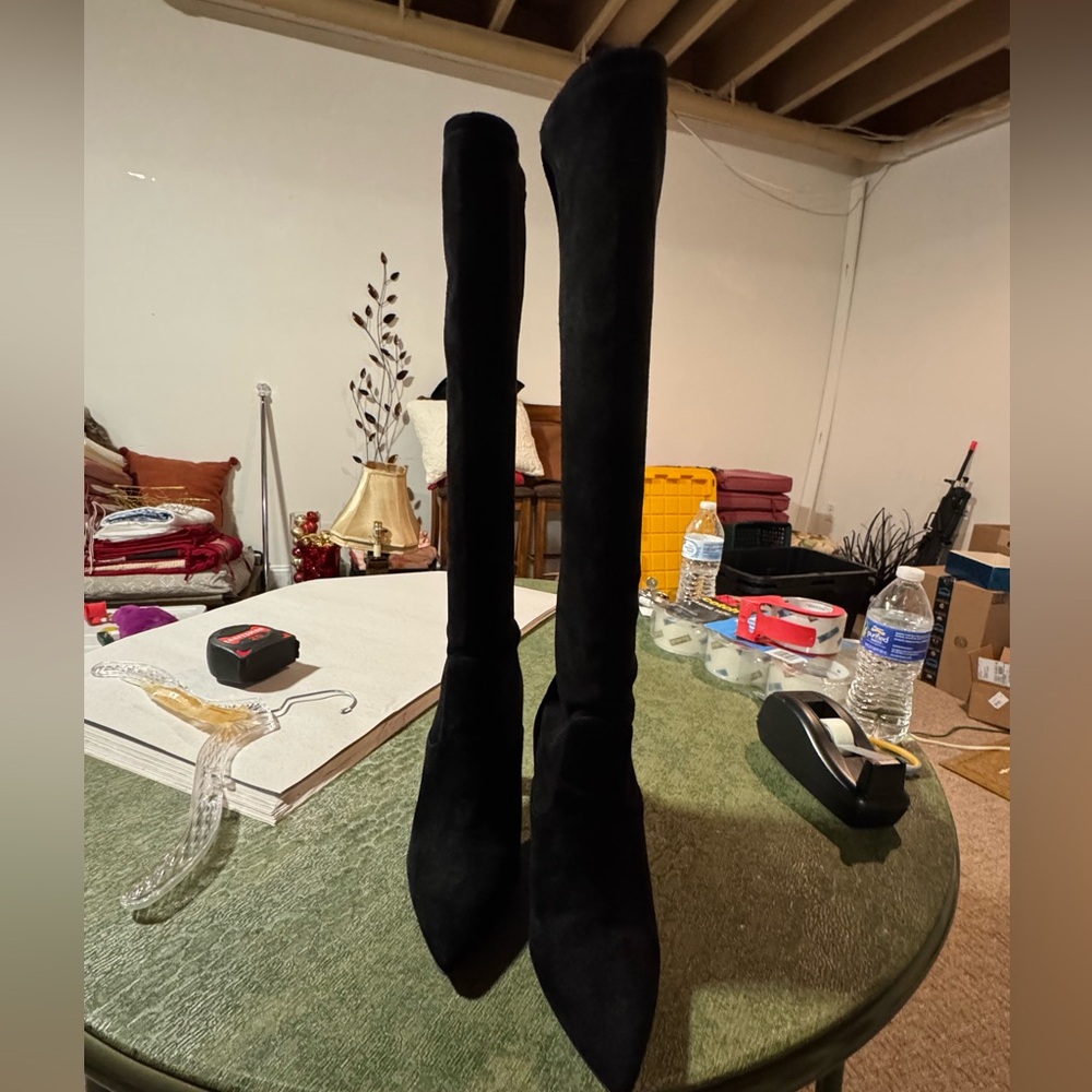 Coach Cece Black Over-the-Knee Boots